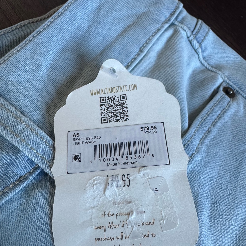 Altar'd State Sky Blue Flare Jeans - Picture 4 of 4